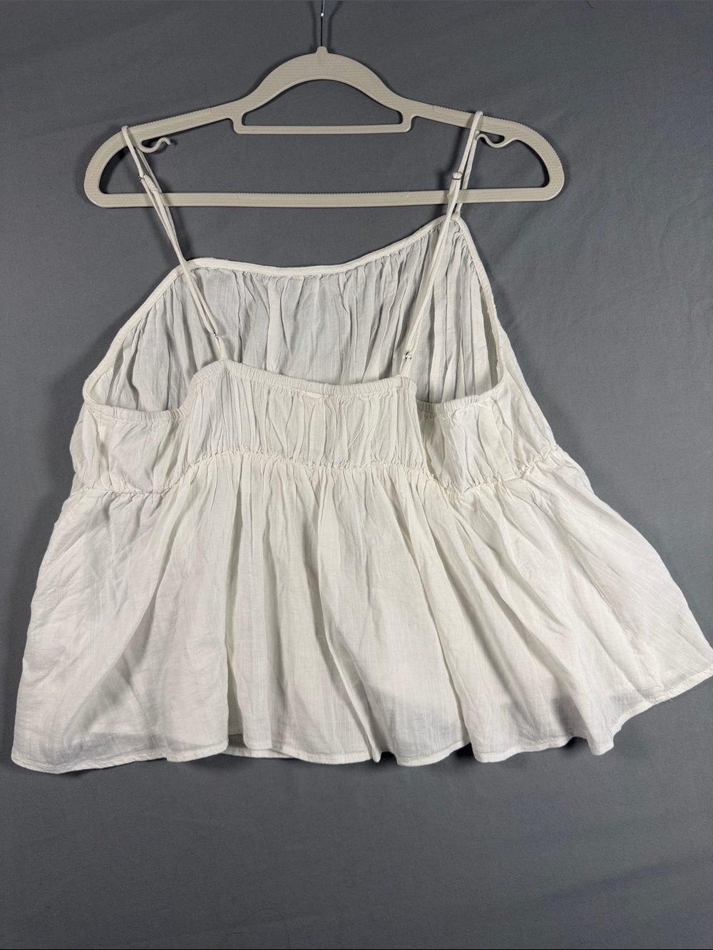 H&M White Spaghetti Strap Peplum Camisole - Picture 4 of 6
